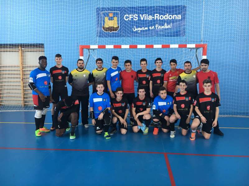 Jugadors de la categoria Cadet del CFS Vila-rodona