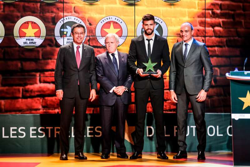 Gerard Piqué, distingit com a millor jugador català de la 4a Gala de les Estrelles