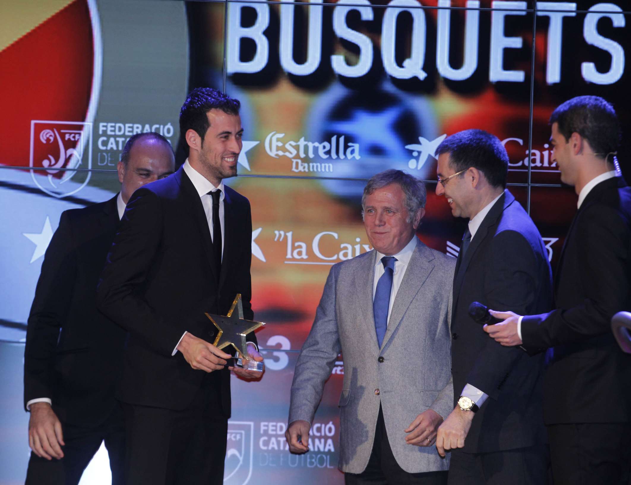 Sergio Busquets, premiat com a millor jugador català de la 2a Gala de les Estrelles