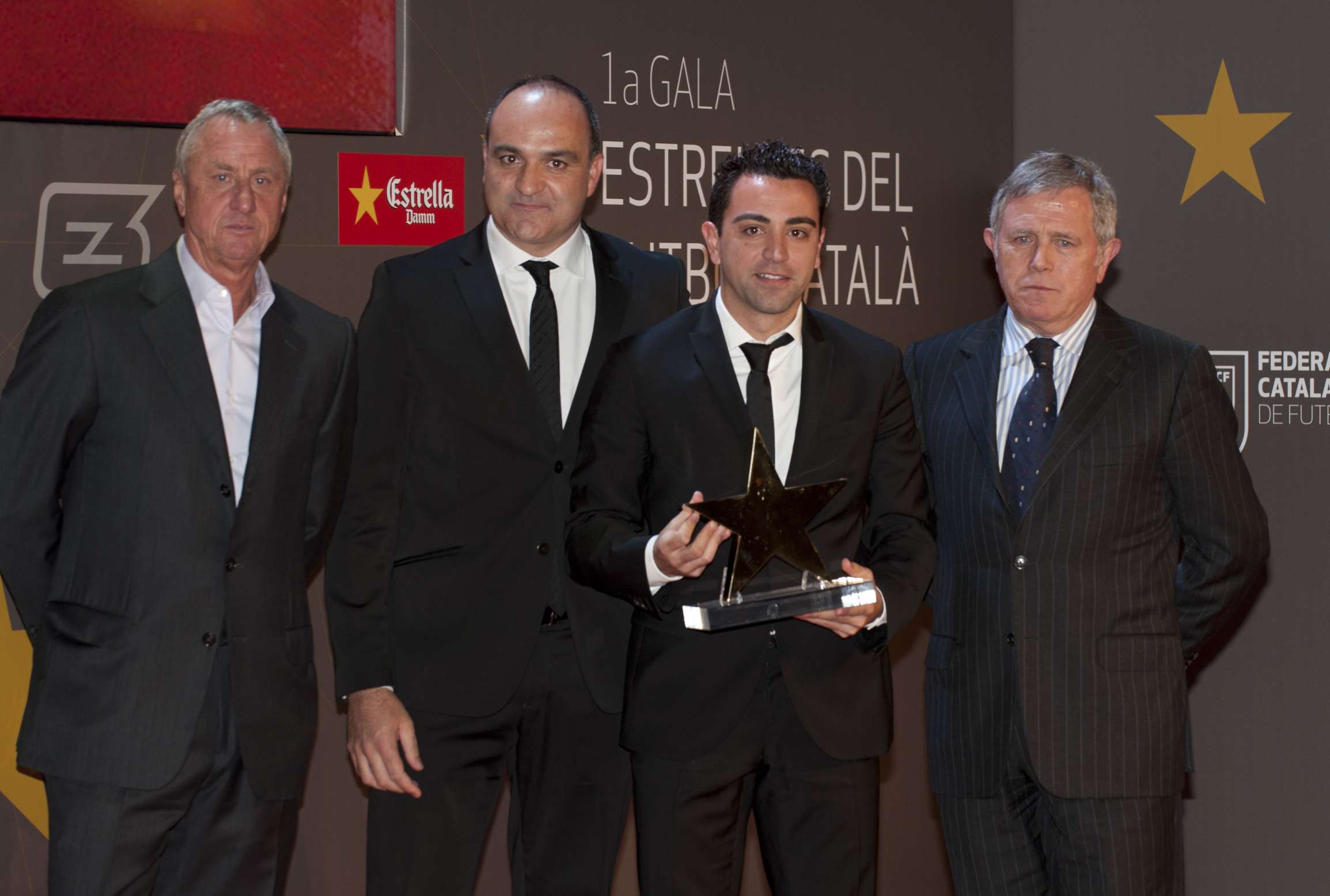 Xavi Hernández, guardonat com a millor jugador català de la 1a Gala de les Estrelles