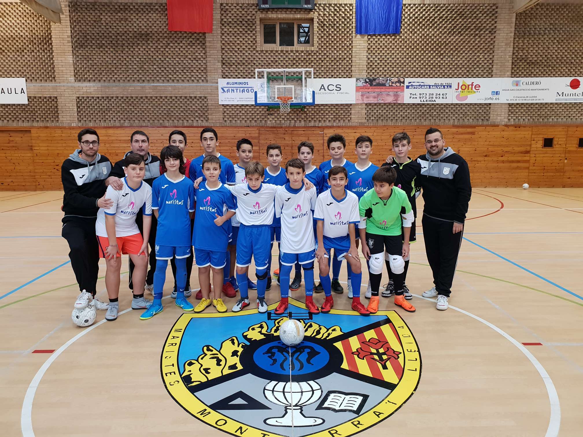 Jugadors de la categoria Infantil del CE Maristes Montserrat Lleida