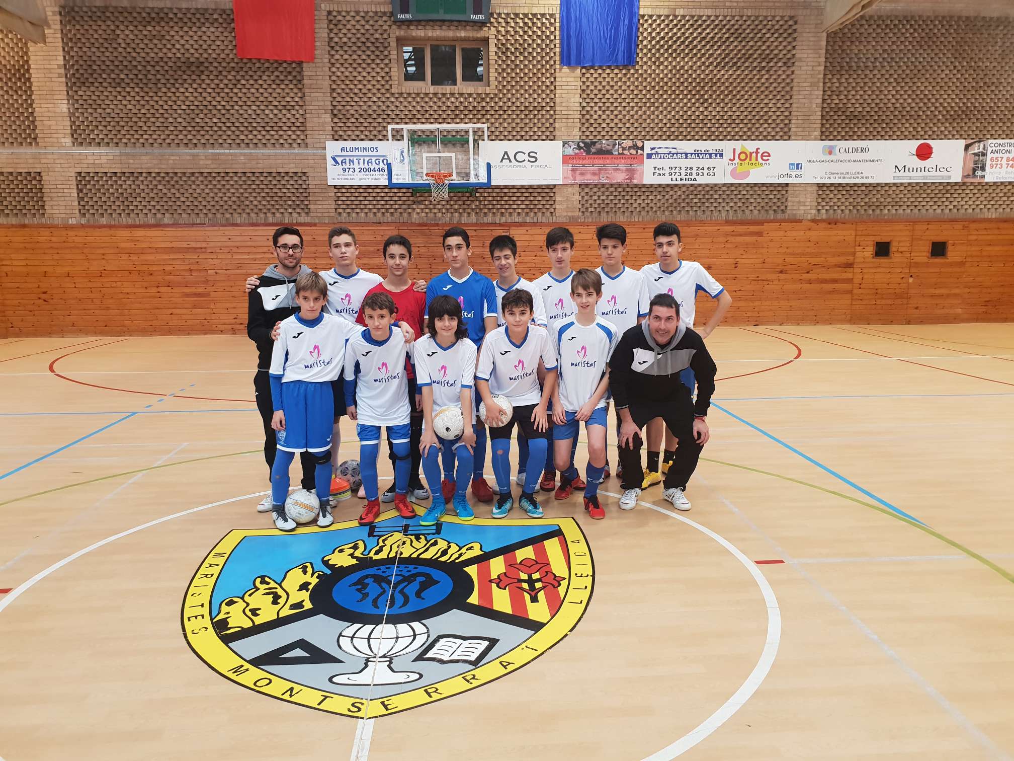 Jugadors de la categoria Cadet del CE Maristes Montserrat Lleida