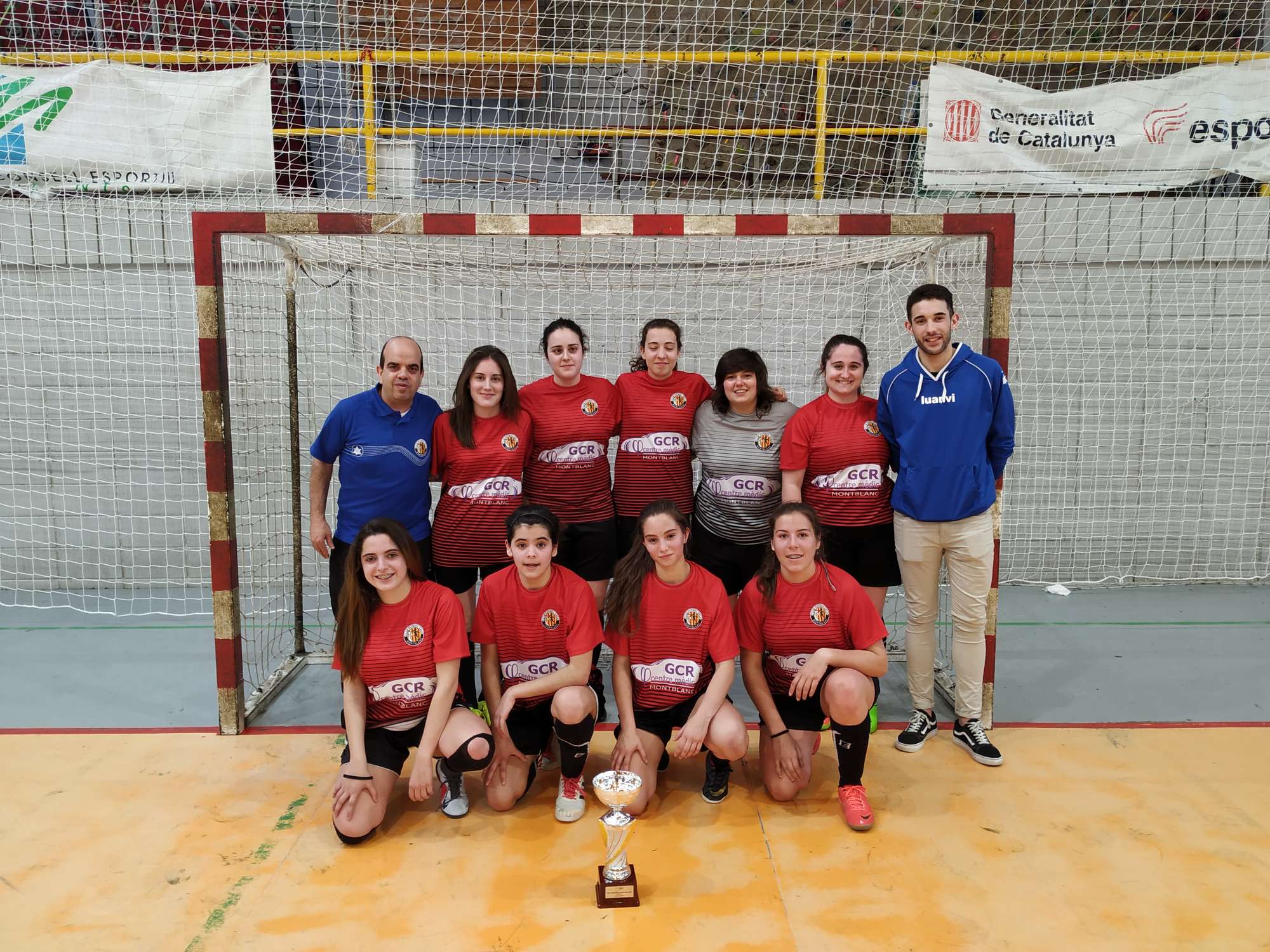 Campiones de la Copa Tarragona Juvenil femení - CFS Montblanc Martí L'Humà