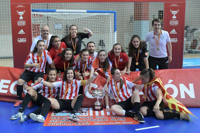 RFEF - L'AE Penya Esplugues Juvenil femení, campiones del Campionat d'Espanya de Clubs de Futbol Sala