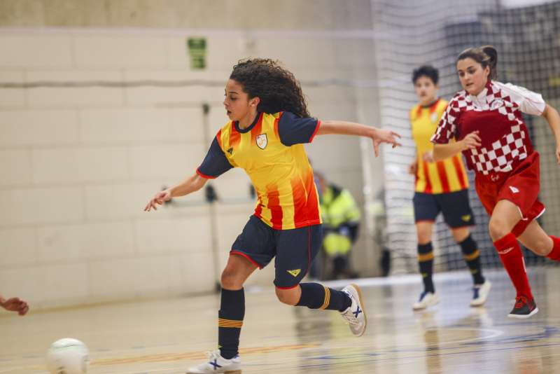 Stella Cantero, representant a la Selecció Catalana femenina de futbol sala