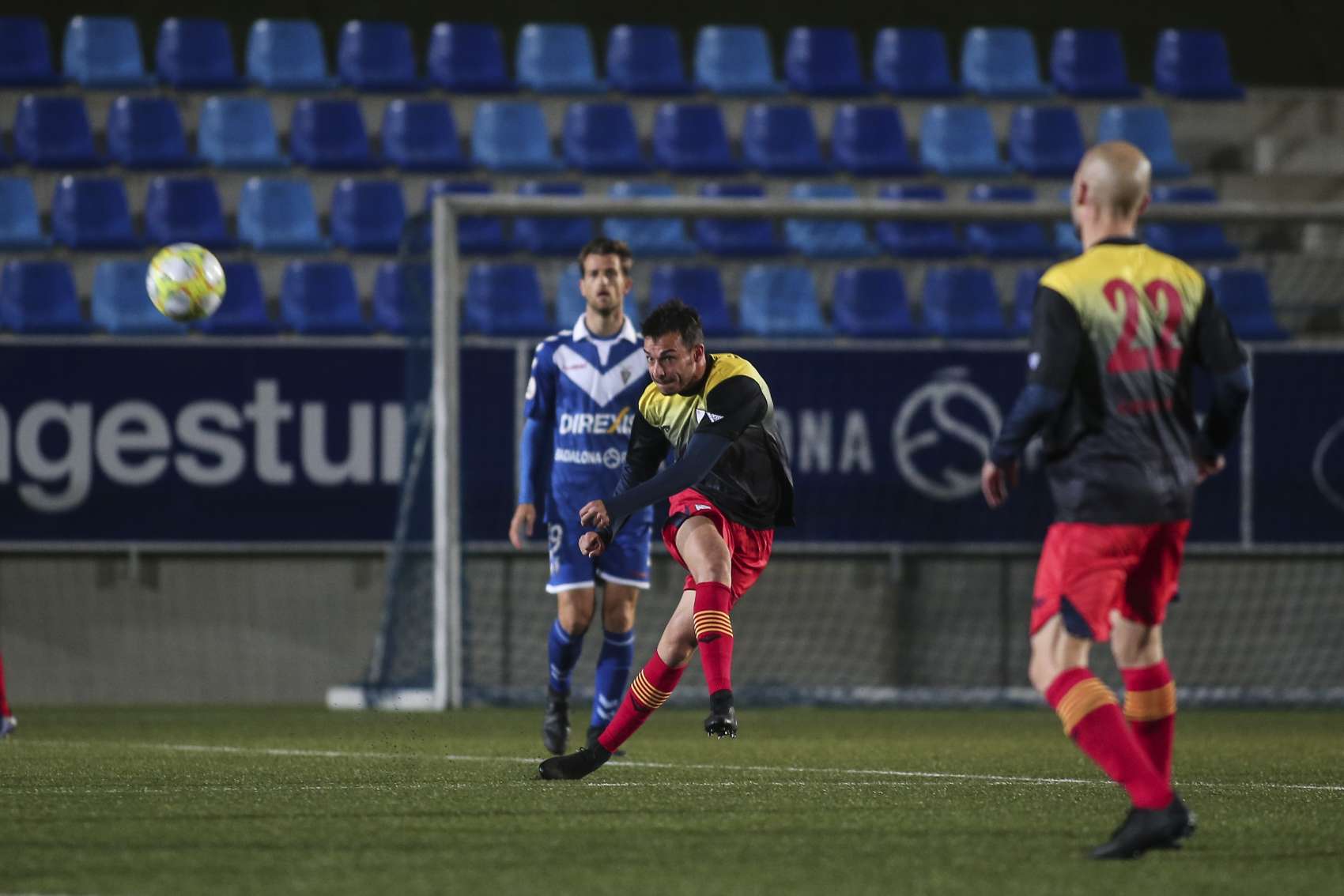 La Selecció Catalana Amateur va disputar el seu últim partit amistós contra el CF Badalona (2-2)