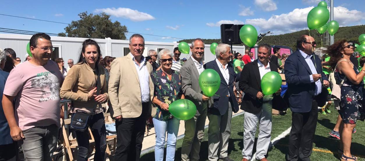Inauguració del camp de futbol de Castellnou de Bages