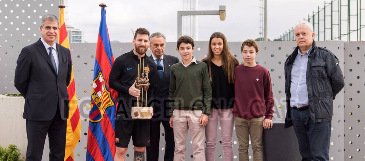 L’FCF assisteix a l’entrega del premi Memorial Aldo Rovira a Messi