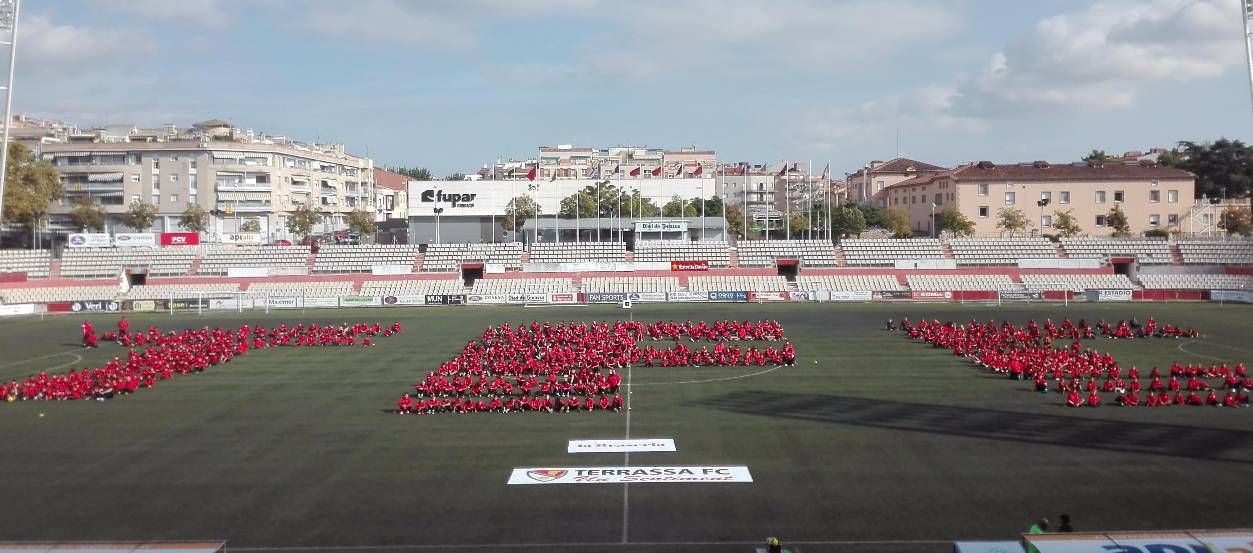 El Terrassa FC i l’Escola Bonaire presenten conjuntament els seus equips