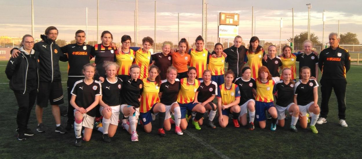 Amistós de la selecció infantil femenina de les Terres de l’Ebre contra un equip finlandès