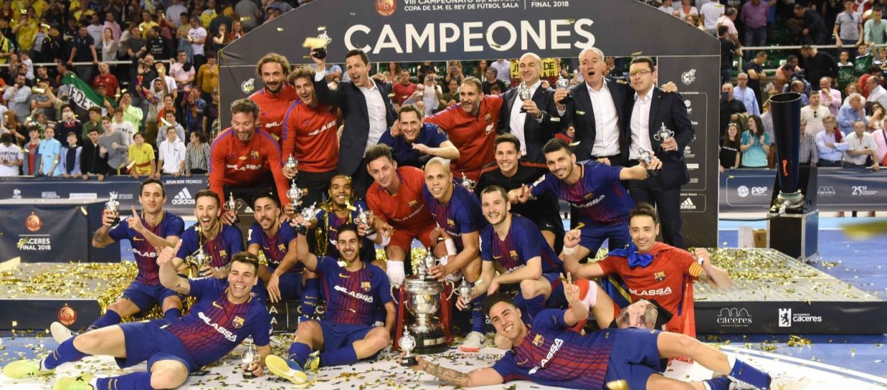 El Barça Lassa es proclama campió de la Copa del Rei de futbol sala