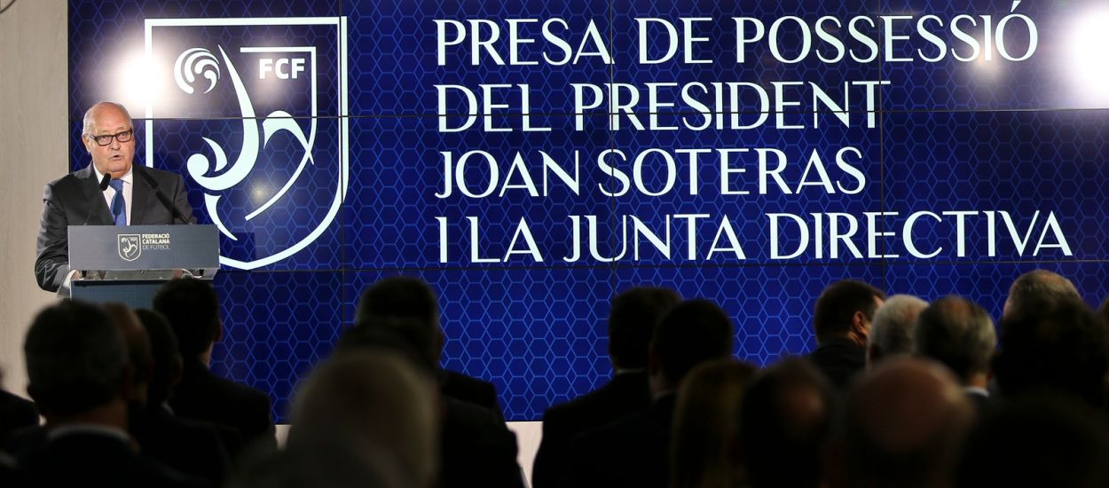 Joan Soteras és el nou president de la Federació Catalana de Futbol