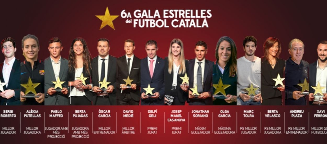 Els guanyadors de futbol sala de les darreres 6 Gales de les Estrelles del Futbol Català