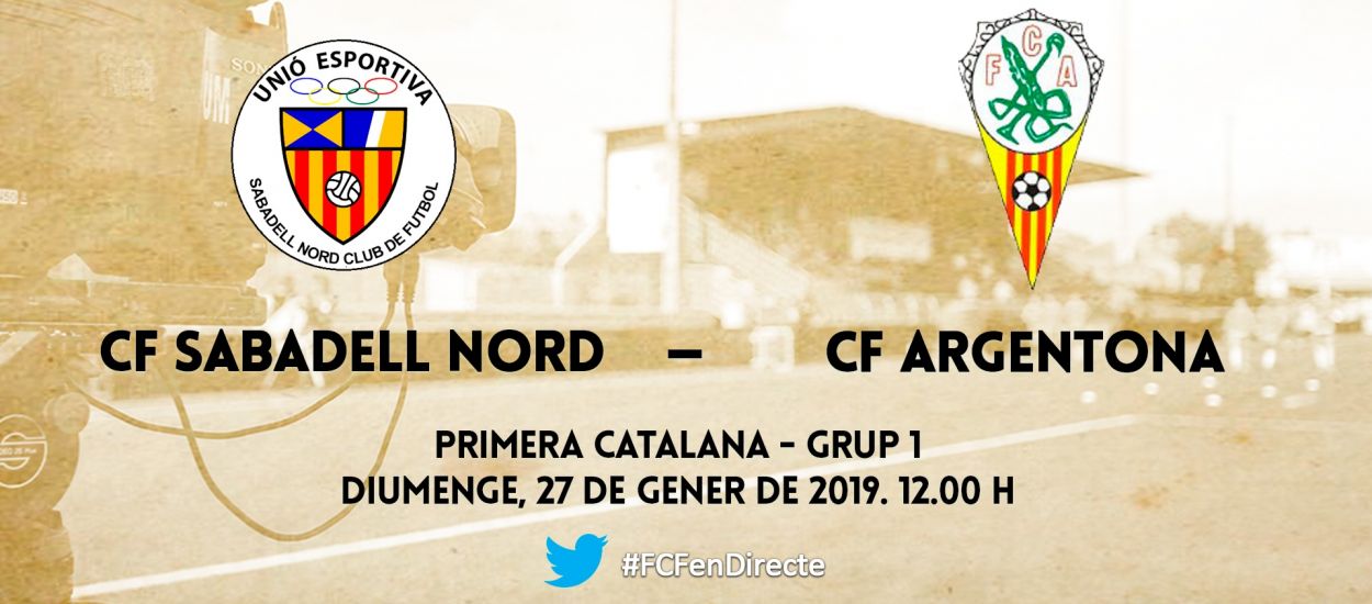 El partit entre el CF Sabadell Nord i el CF Argentona, en streaming