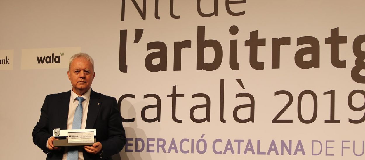 El vicepresident Josep Llaó és homenatjat a la Nit de l’Arbitratge