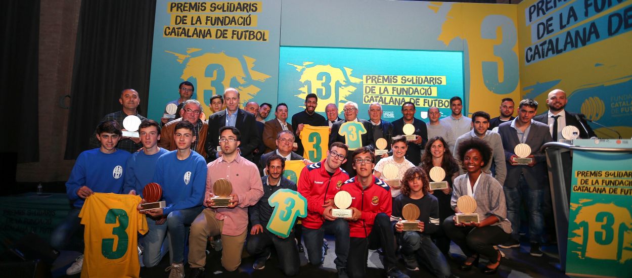 Els III Premis Solidaris de la Fundació de l’FCF premien els valors que impulsen el futbol català
