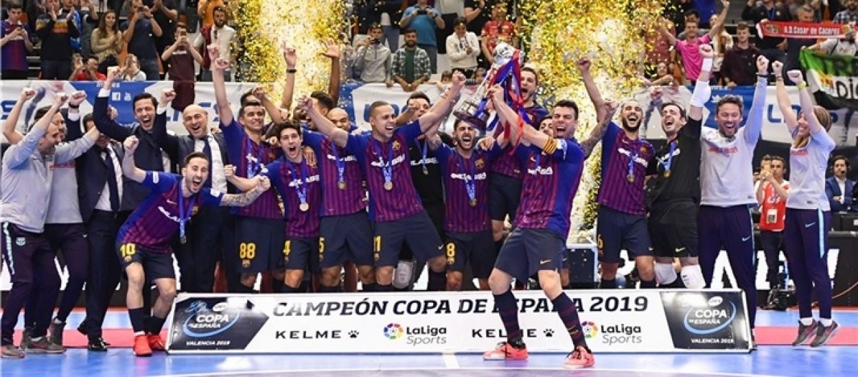 El Barça Lassa es proclama campió de la Copa d'Espanya de futbol sala