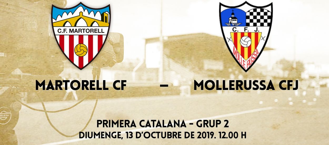El duel entre el CF Martorell i el CFJ Mollerussa, en streaming