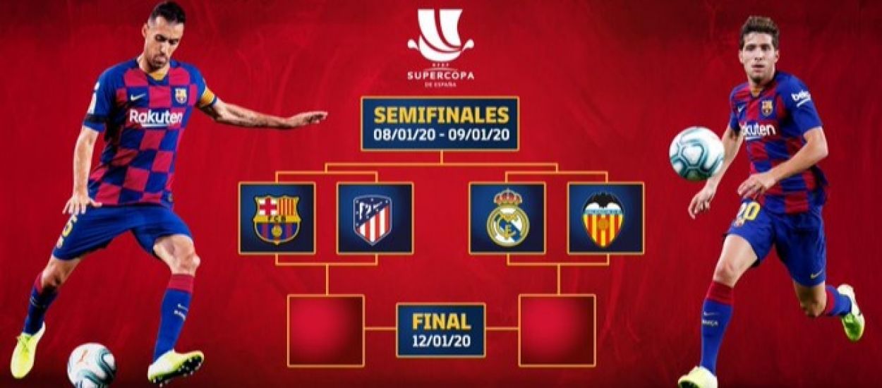El FC Barcelona s’enfrontarà a l’Atlètic de Madrid a les semifinals de la Supercopa