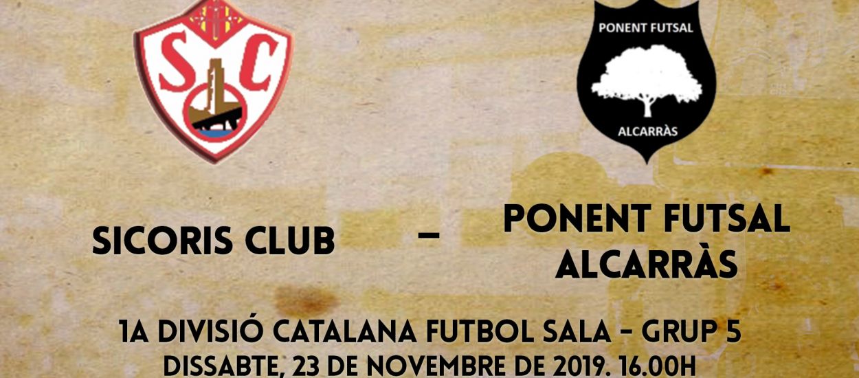 L’LCFS en directe s’estrena a Lleida amb el Sicoris Club – Ponent Futsal Alcarràs
