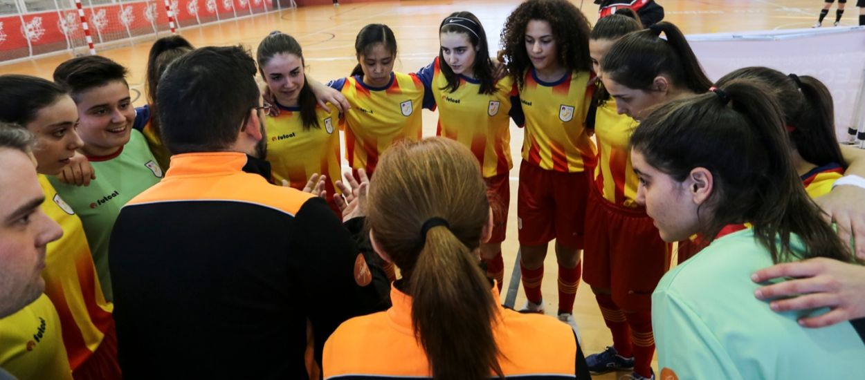 La Selecció Catalana sub 19 i sub 16 femenina de futbol sala, les primeres en competir