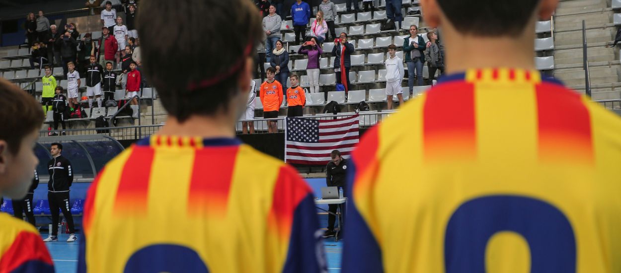 Les Seleccions Catalanes Base masculines de futbol sala competeixen contra els Estats Units