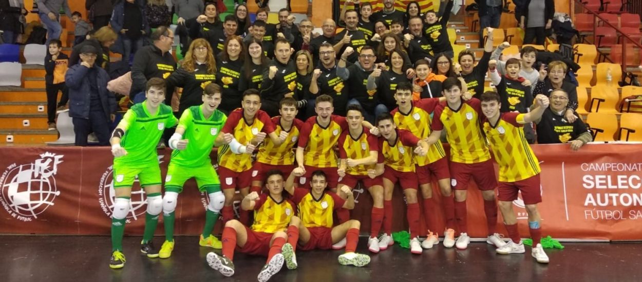 Catalunya sub 16 de futbol sala venç a l’Aragó i jugarà les fases finals dels Campionats d’Espanya