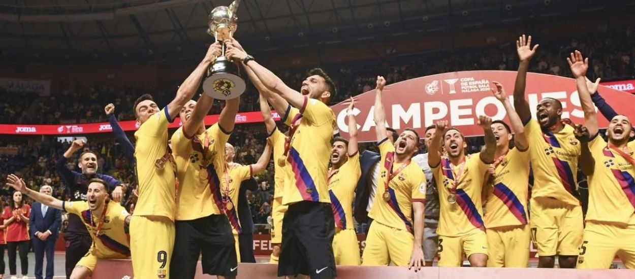 El Barça revalida el títol de la Copa d’Espanya de futbol sala