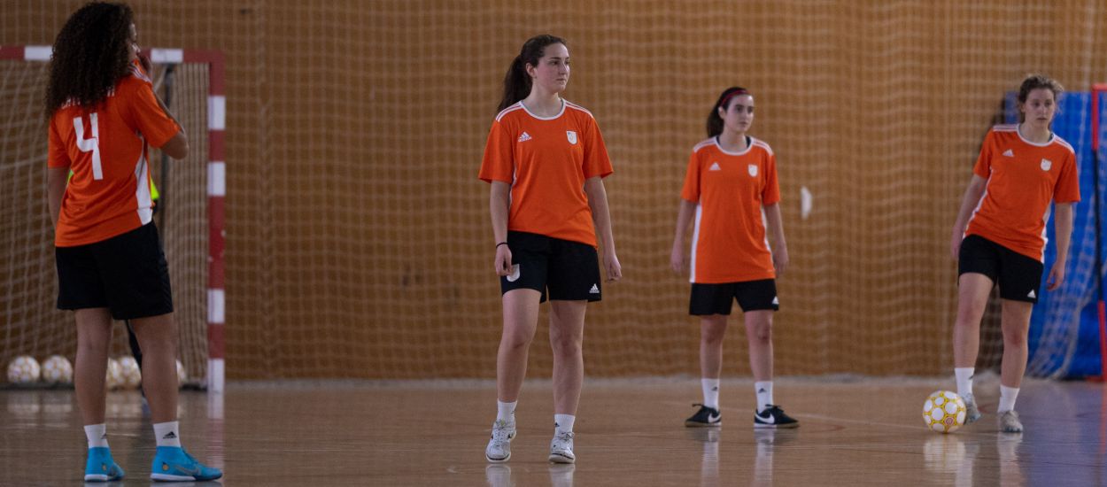 Últim entrenament del febrer de Catalunya sub 19 masculina i femenina de futbol sala