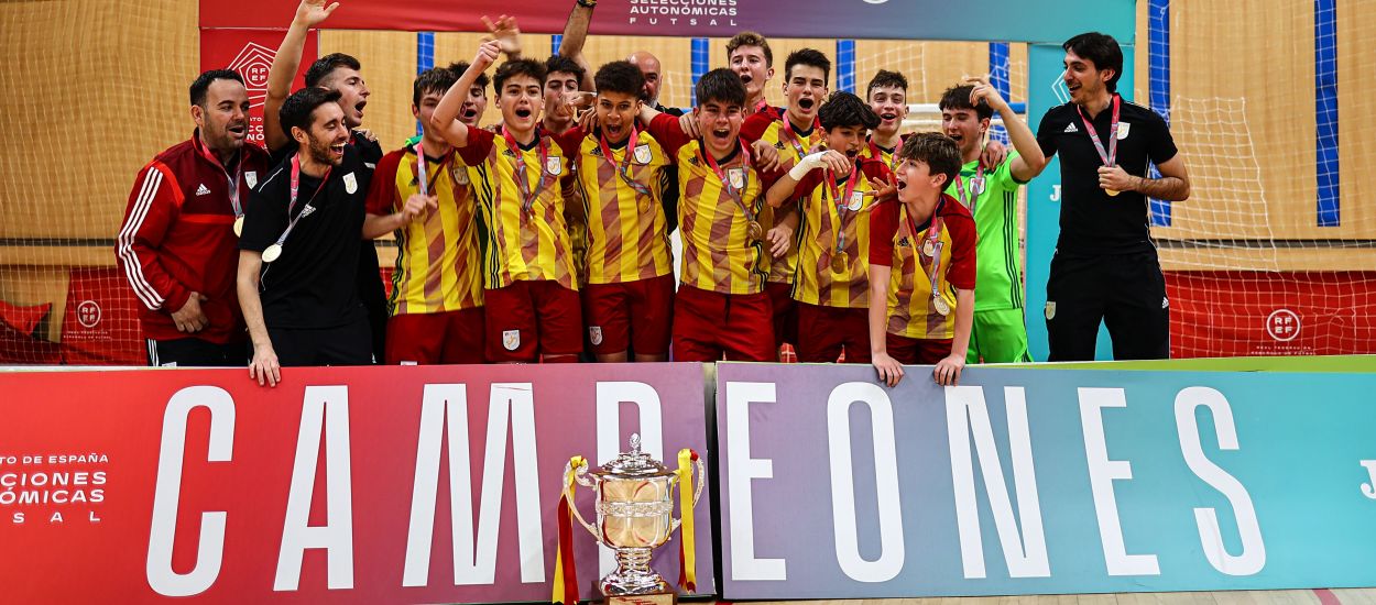 Catalunya Infantil masculina es proclama campiona d'Espanya de futbol sala