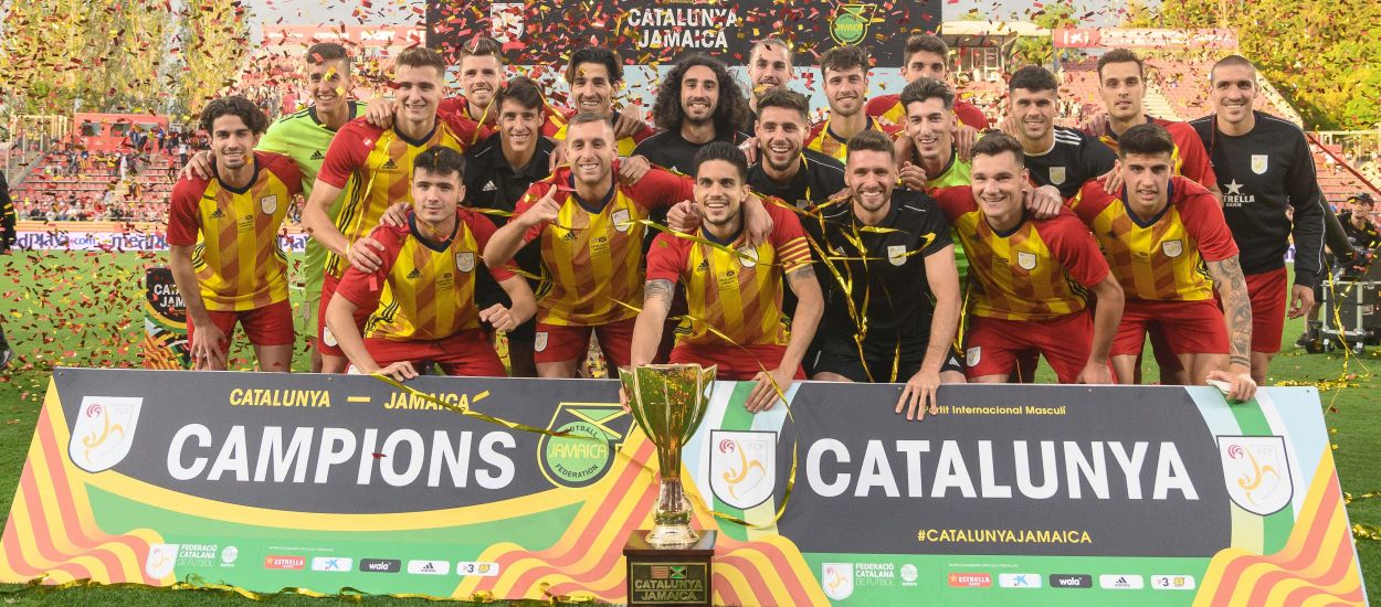 Montilivi vibra amb l’exhibició de Catalunya contra Jamaica