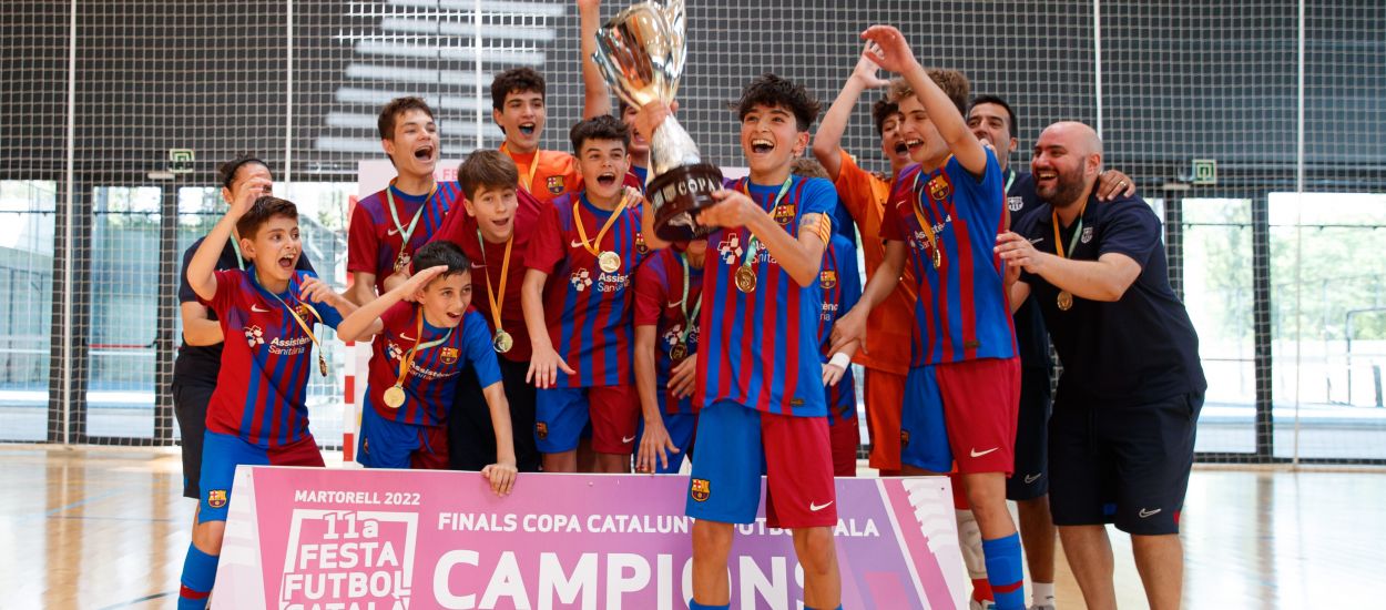 El Barça s’imposa al Covisa Manresa FS i guanya la Copa Catalunya Infantil masculina