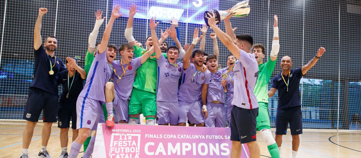 El Juvenil del Barça de futbol sala s’emporta la Copa Catalunya 