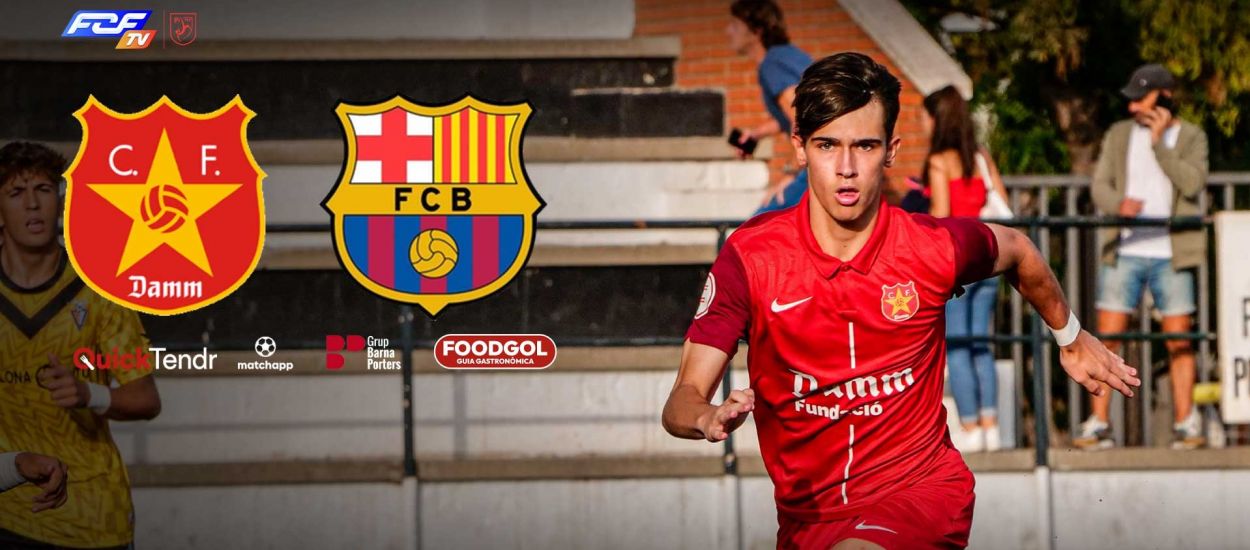 CF Damm - FC Barcelona, la Divisió d'Honor Juvenil en directe a l'FCF TV 