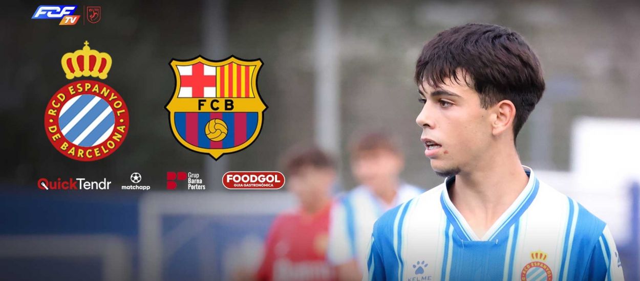 RCD Espanyol - FC Barcelona, el derbi de la Lliga Nacional Juvenil es viurà en directe a l'FCF TV