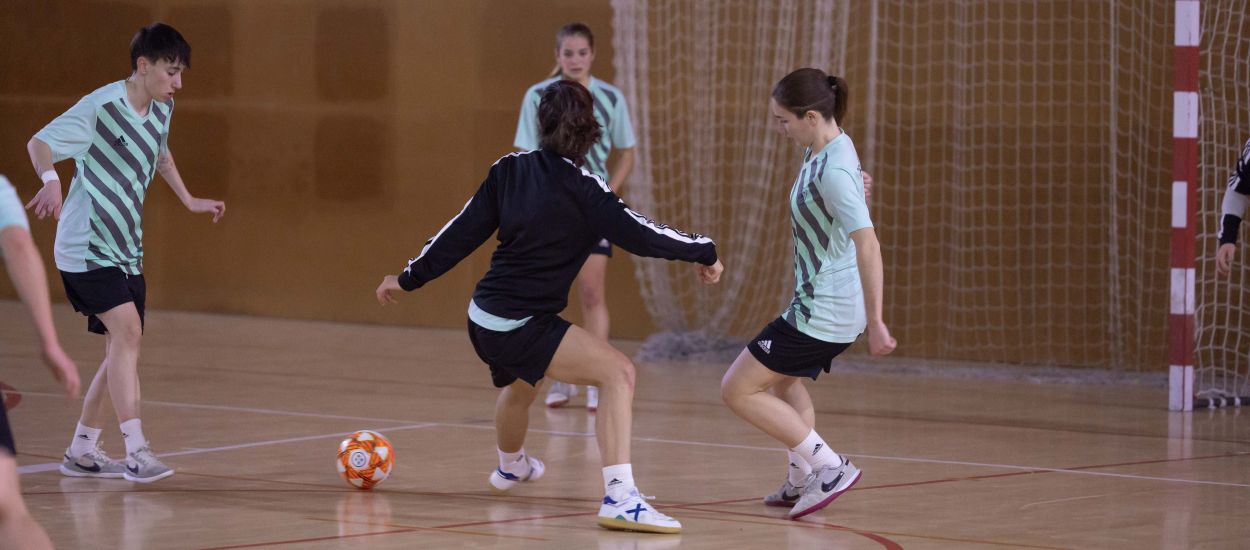 Entrenament intens i de qualitat per a la Selecció Catalana sub 19 femenina de futbol sala