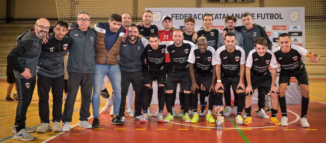 El Girona EFS i l’ACE Riudellots, campions de la Copa Girona Sènior de futbol sala