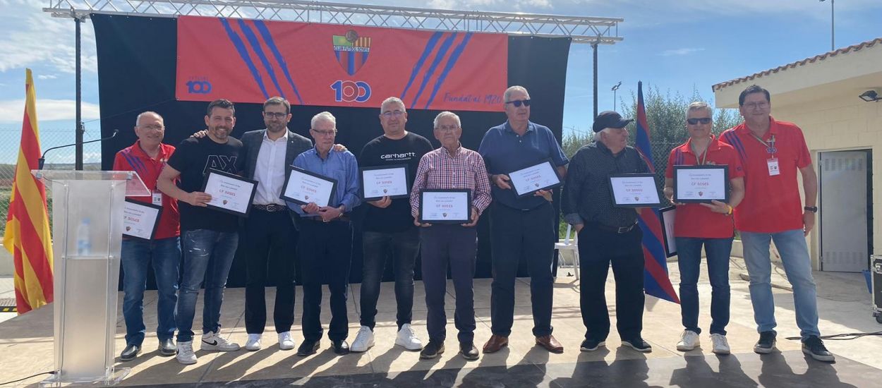 El CF Soses celebra els 100 anys de futbol al municipi
