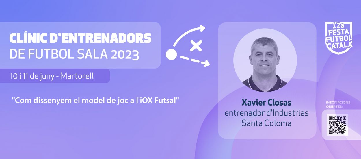 Xavier Closas proporcionarà assessorament esportiu especialitzat en futbol sala