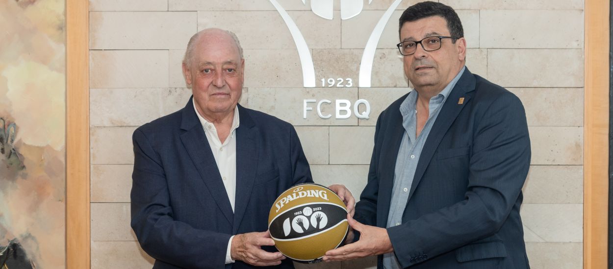 Visita institucional del president Joan Soteras a la Federació Catalana de Basquetbol