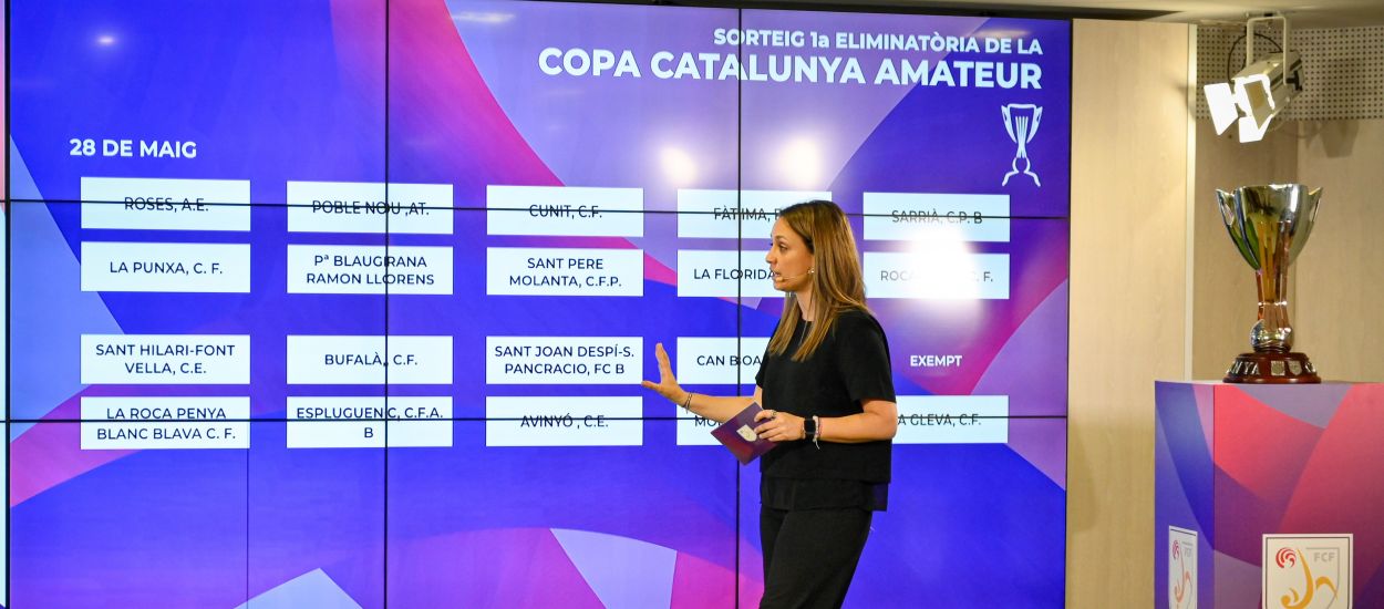 Definits els aparellaments de la primera eliminatòria de la Copa Catalunya Amateur masculina 2023