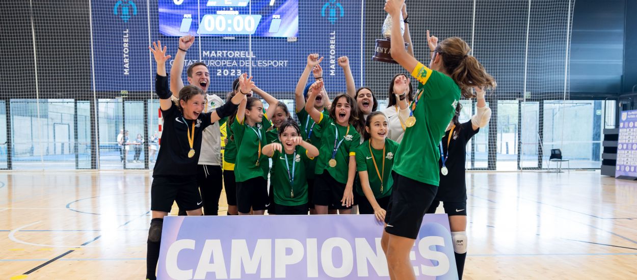 L'AE Les Corts UBAE es proclama campiona de la Copa Catalunya Aleví femenina de futbol sala