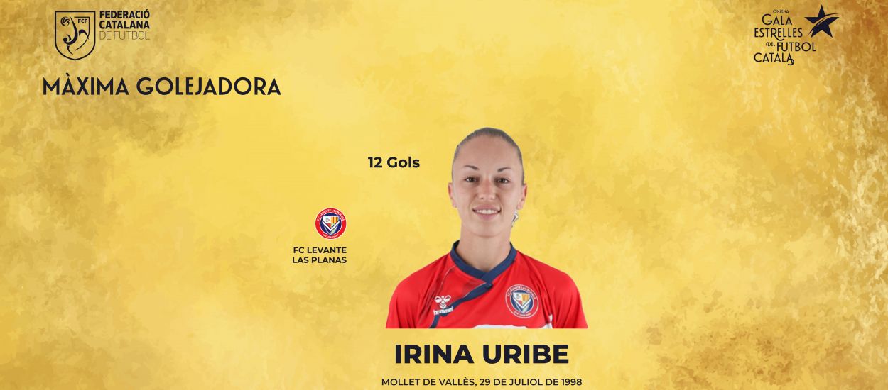Irina Uribe, màxima golejadora catalana de la temporada 2022-2023