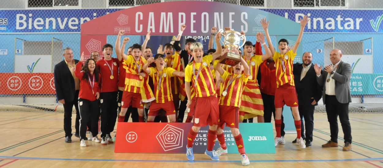 Exhibició de futbol sala i campionat d'Espanya de Catalunya sub 14 masculina