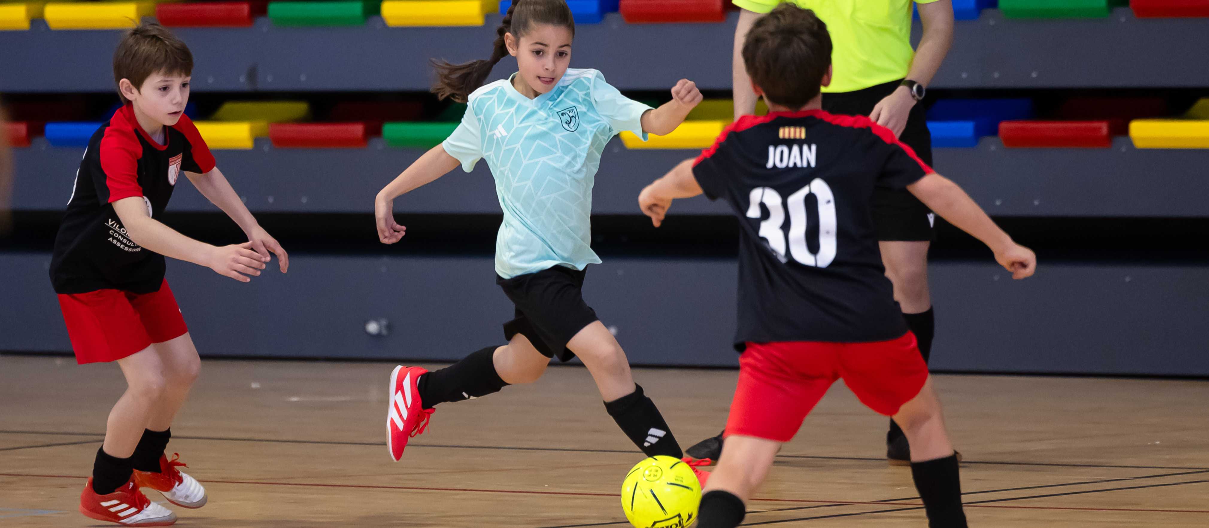 La Selecció Catalana sub 10 femenina de futbol sala té una prova exigent davant el FS Sant Sadurní