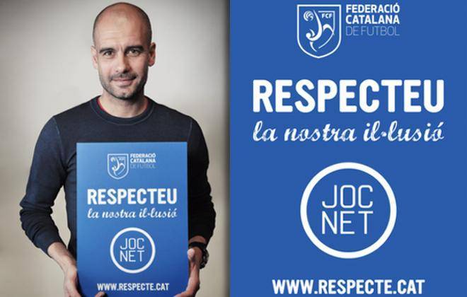 Guardiola apadrina la campanya de Joc Net