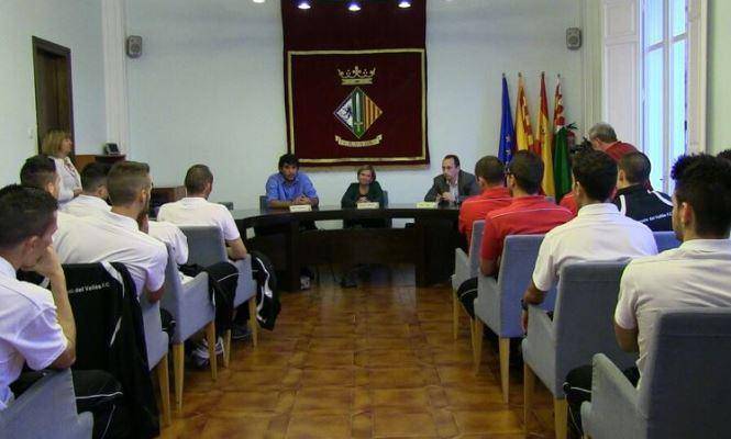 El Cerdanyola FC, rebut a l'Ajuntament