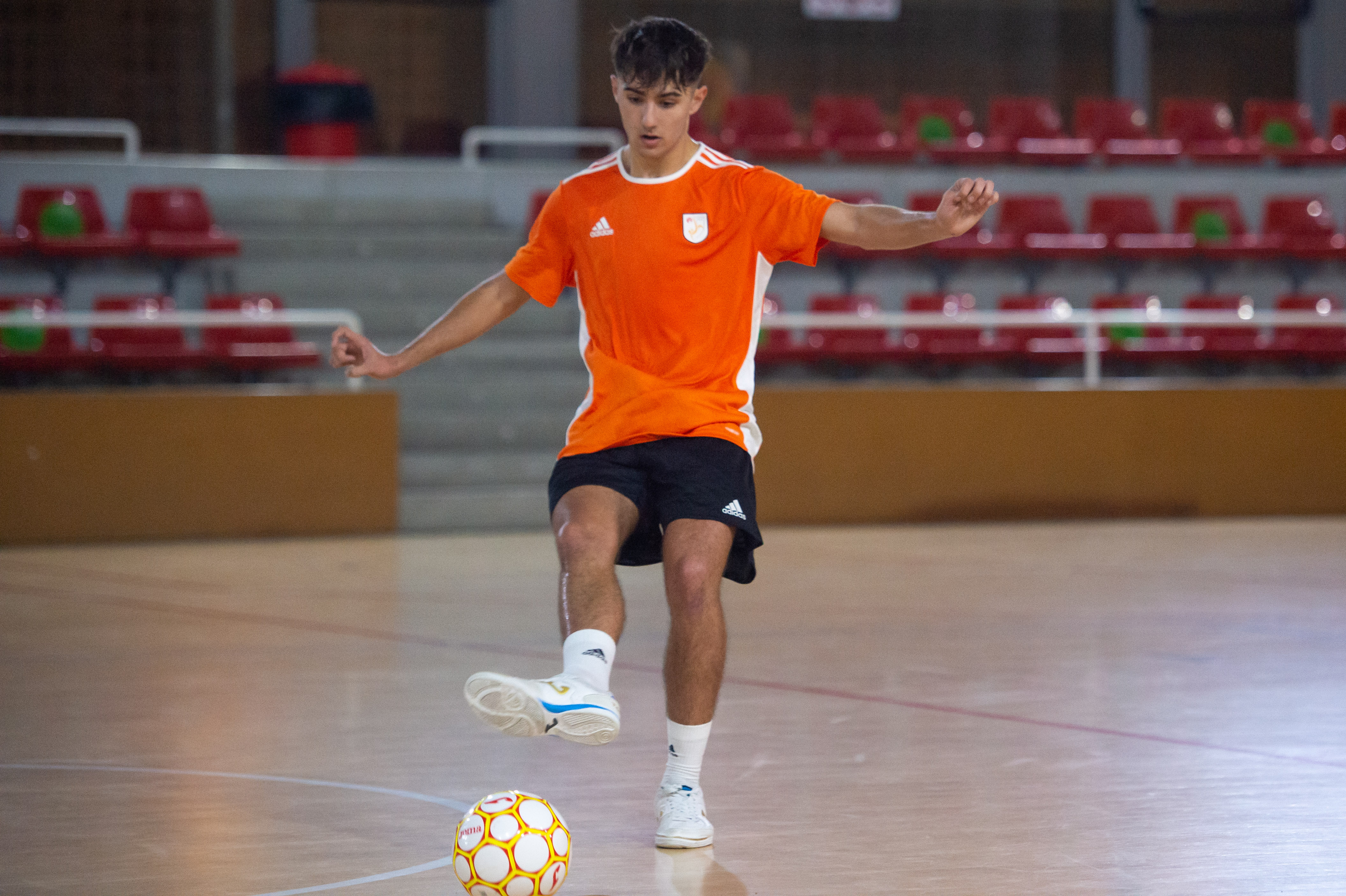 Adrián Tapias, a l'últim entrenament de Catalunya sub 19 masculina