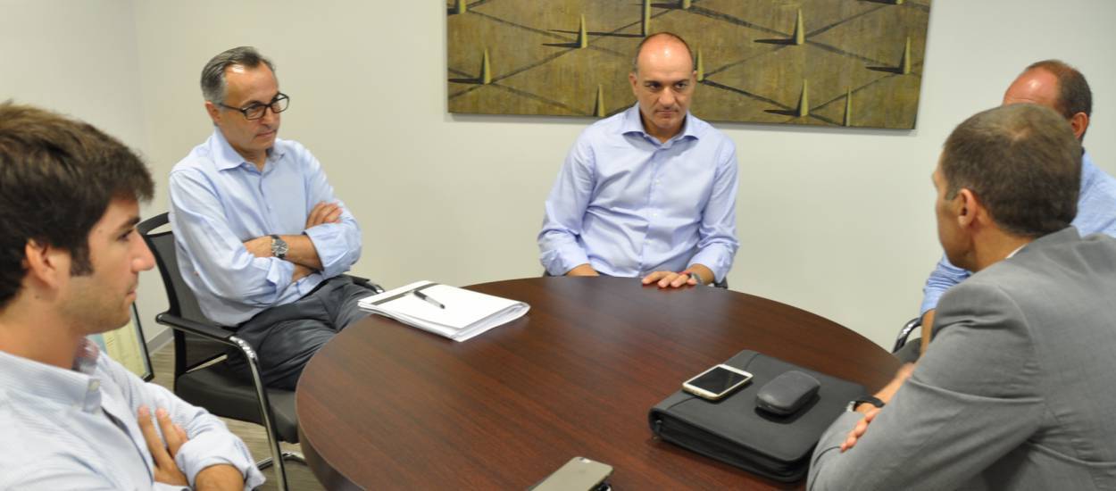 Andreu Subies es reuneix amb el nou president del Girona, Delfí Geli