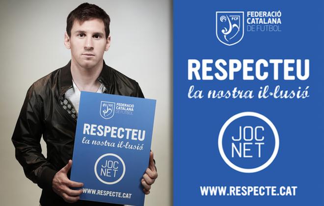 Lionel Messi, padrí de la campanya de Joc Net